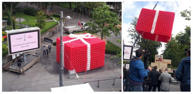 Cadeau Géant 5 x 5 m