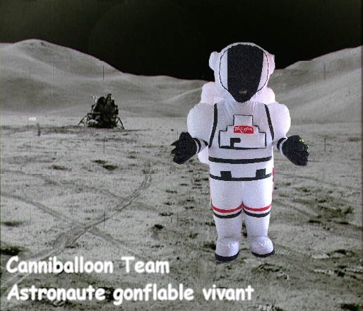 astronaute en animation déambulatoire