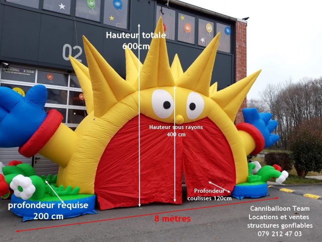 arche gonflable fête famille enfants