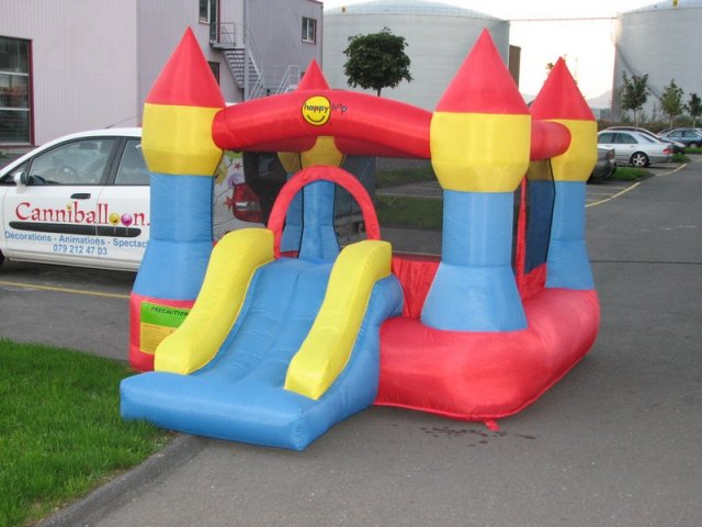 château gonflable Toboggan pour intérieur ou extérieur