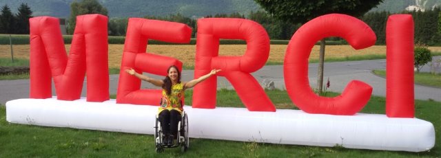 "MERCI" lettrage en gonflable