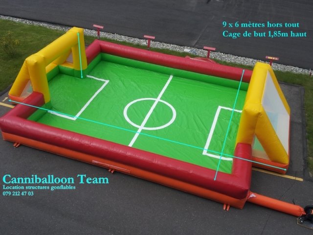 Terrain de Foot, 9 x 6 x 1,85 m, jeu enfants et adultes