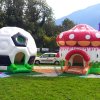 Champignon & Ballon Foot, châteaux gonflables en situation