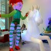 animations vivantes: grand lutin & cheval blanc