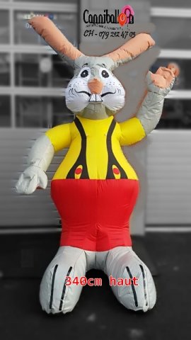 Mascotte Lapin 340 cm - intérieur & extérieur