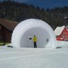 Igloo- extérieur 400 x 600 cm, intérieur 250 x 350 cm